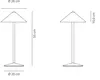 Zafferano - LED-tafellamp Pina L, 6W, IP65, aanraakdimmer, Productafbeelding-voorbeeld 3