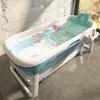 Faltbare Silikonbadewanne Blau Tragbares Bad Home SPA 152cm Produktbild-Vorschau 9