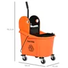 HOMCOM Reinigungswagen Fahreimer Putzeimer Wischwagen mit Produktbild-Vorschau 3