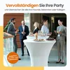 Goliving Bartisch Ø80x110cm - Stehtisch - Klappbar - Stabil Produktbild-Vorschau 4