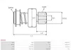 Anlasserfreilauf 9-Zahn AS-PL SD0103 Produktbild-Vorschau 4