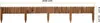 A wooden garden border fence with stakes. Voir les images du produit