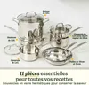 Kochgeschirr Set Cuisinart 77-11G, Edelstahl, 11-teilig, Produktbild-Vorschau 3