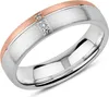 925er Silberring für Damen von Unique, rosé mit Zirkonia Produktbild-Vorschau 1