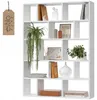 Wandregal Weiß – Hängeregal aus MDF – Bücherregal für Produktbild-Vorschau 1