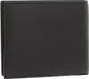 A black leather wallet is shown from the side. Produktbild-Vorschau