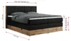 MKS MEBLE King Boxspringbett 160x200 mit Bettkasten Eiche, Produktbild-Vorschau 6