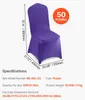Fundas para sillas VEVOR, 50 unidades, lavables y Vista previa de la imagen del producto 7