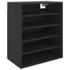 vidaXL Scarpiera nera 60x35x70 cm Materiale a base di legno Anteprima dell’immagine prodotto 8