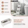 COSWTAY Úzka úložná skriňa pre malé priestory, pojazdná Náhľad obrázku produktu 5