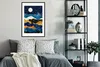 MuchoWow® Gerahmtes Poster Nacht - Gold - Marmor - Abstrakt Produktbild-Vorschau 2