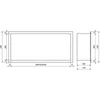 Mexen X-Wall-R Einbauregal mit Flansch 30 x 20 cm, Weiß - Produktbild-Vorschau 9