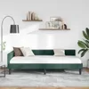 vidaXL Rohový rám postele s čelem tmavě zelený 80 cm x 200 Náhled obrázku produktu 3