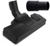 A black vacuum cleaner attachment and a connector piece shown against a white background. Anteprima dell’immagine prodotto