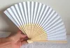 410, 1 Stk. Hand- Deko-Fächer Hochzeitsfächer Papier weiss Produktbild-Vorschau 5