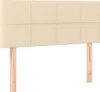 Kopfteil Creme 100x5x78/88 cm Stoff Produktbild-Vorschau 1
