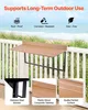 SucceBuy Table suspendue pour balcon, 38,1 x 99,1 cm, rampe Voir les images du produit 2