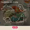 Zenker Dinosaurier Ausstecher-Set 4-tlg, Edelstahl  Perfekt Produktbild-Vorschau 4