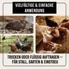 Collage of images showing poultry and quail, with marketing text overlay. Produktbild-Vorschau