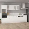 vidaXL Wisząca szklana szafka biała 80x31x60 cm materiał Podgląd zdjęcia produktu 2