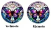 GKA Sonnenfänger Schmetterling lila 15 cm Buntglas Produktbild-Vorschau 5