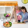 Bomclap Obstkorb mit Bananenhalter - 2 Stöckig Obstschale Produktbild-Vorschau 4