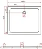 50 mm Duschtasse 100 x 90 cm (schwarz) Produktbild-Vorschau 2