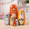 Sada dřevěných matrjošek Puzzle Lesní zvířátka 6 ks. Náhled obrázku produktu 3