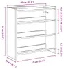 vidaXL Portascarpe in rovere affumicato 60x25x62 cm Anteprima dell’immagine prodotto 8