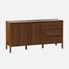 sweeek - Sideboard Holzdekor 2 Türen 3 Schubladen 150 cm - Produktbild-Vorschau 1