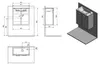 ZOJA/KERAMIA FRESH Unterschrank 49x50x24,5cm, Platineiche Produktbild-Vorschau 5