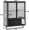 okwish Schminkkommode 60CM zweitürig,Hängeschrank mit Produktbild-Vorschau 6