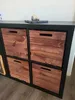 4er set Holzkiste Holzbox Vintage Ocker passend für Ikea Produktbild-Vorschau 2