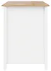 vidaXL Îlot de cuisine HILL Blanc 112 x 66 x 90 cm Bois de Voir les images du produit 5