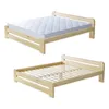 FURNIFY® Holzbett 90 x 200 cm mit Matratze | Langlebig & Produktbild-Vorschau 1