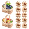 12 Stücke Mini Rattan Korb Miniatur Geschenkbox Produktbild-Vorschau 1