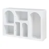 Credenza 'Vågå' con vani a giorno 110x30x70 cm Bianco Anteprima dell’immagine prodotto 3
