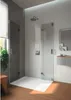 A modern bathroom with a glass shower enclosure and a white shower tray. Produktbild-Vorschau