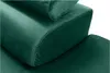 Close-up of a green velvet sofa cushion. Produktbild-Vorschau