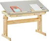 Kinderschreibtisch OLIVIA aus Kiefer in natur/grau, schöner Produktbild-Vorschau 2
