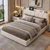 INONEFT, Cama hidráulica de 140 x 200 cm, cama tapizada con Vista previa de la imagen del producto 2