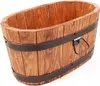 Portafiori in legno di pino 60x38xH31, noce Anteprima dell’immagine prodotto 1