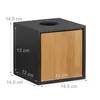 relaxdays Kosmetiktücherbox schwarz Produktbild-Vorschau 4