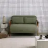 sweeek - 2-Sitzer Schlafsofa aus nussbaumfarbenem Heveaholz Produktbild-Vorschau 3