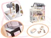 Aga MDF Holzpuppenhaus + Möbel 78cm schwarz LED Produktbild-Vorschau 17
