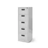 A light gray metal filing cabinet with five drawers is shown against a white background. Anteprima dell’immagine prodotto