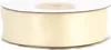 25mm breites, 20m langes, doppelseitig glänzendes Ivory / Elfenbeinfarbenes Satinband auf Rolle. Perfekt für Bastelprojekte und Geschenkverpackungen Produktbild-Vorschau