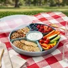 Snackbox transparent mit 5 Fächern und Deckel - 30 cm - Produktbild-Vorschau 7