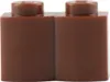 A close-up studio shot of two brown LEGO® bricks. Podgląd zdjęcia produktu