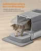 Feandrea Katzenklo Edelstahl, Katzentoilette mit Deckel, Produktbild-Vorschau 4